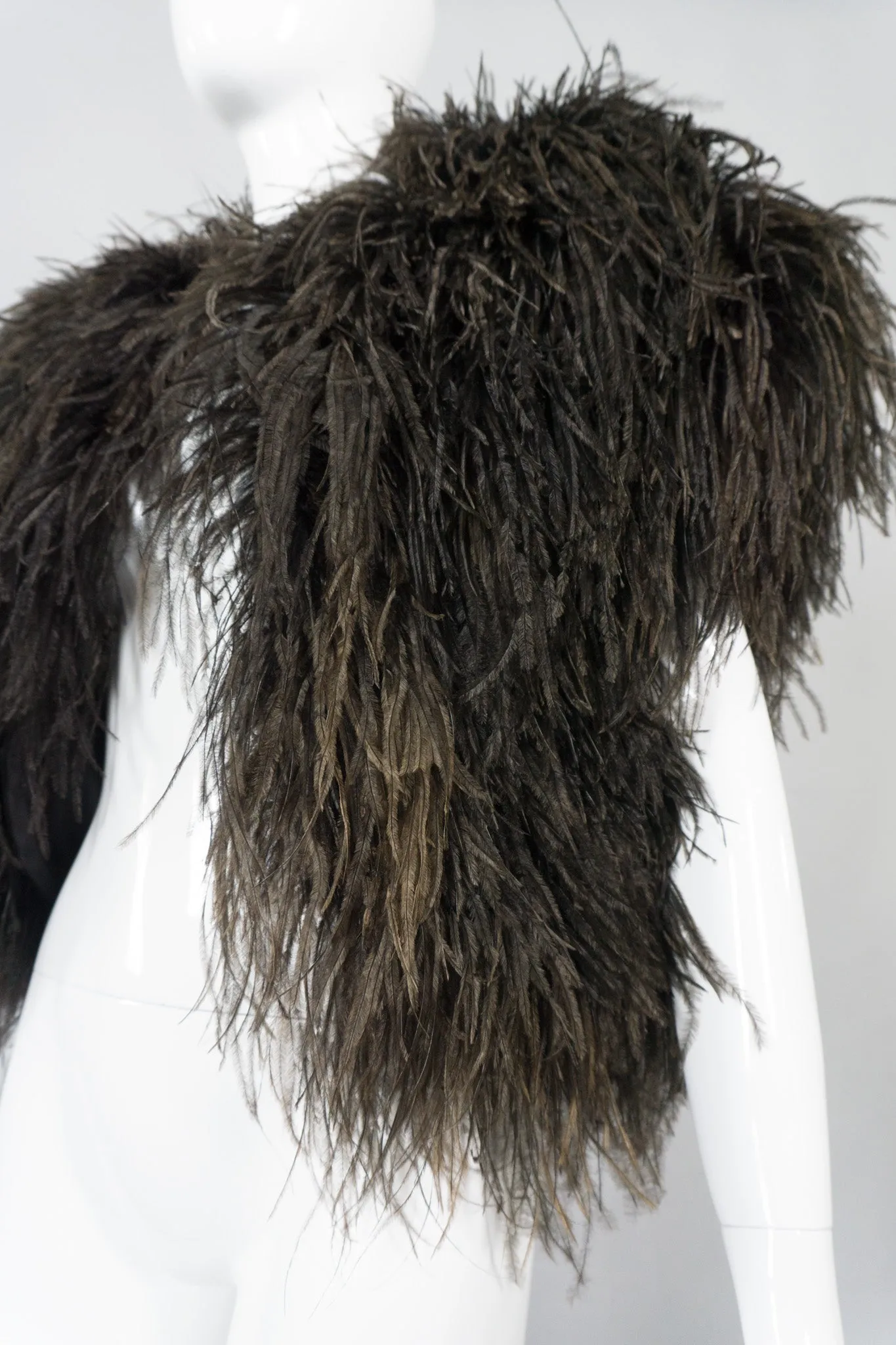 Chubby Ostrich Feather Jacket