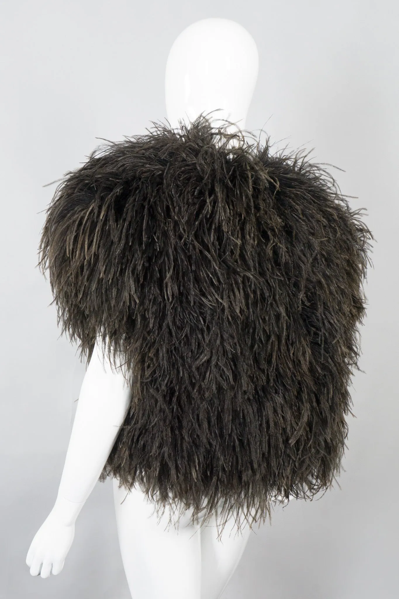Chubby Ostrich Feather Jacket