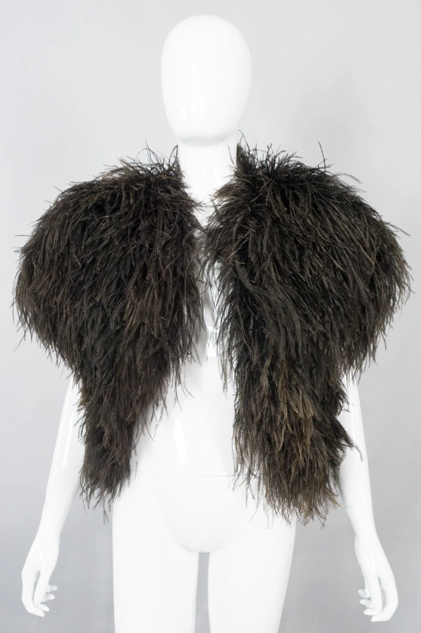 Chubby Ostrich Feather Jacket