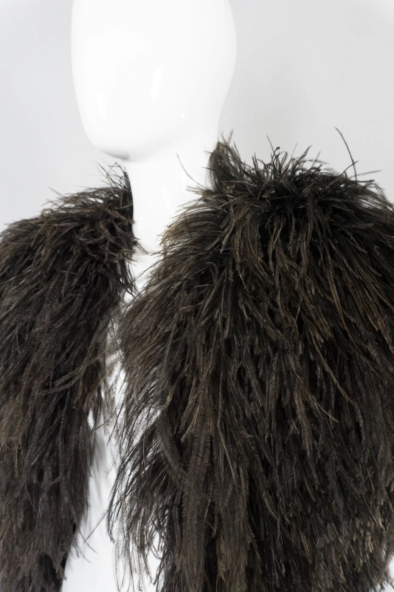 Chubby Ostrich Feather Jacket
