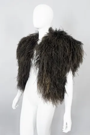 Chubby Ostrich Feather Jacket