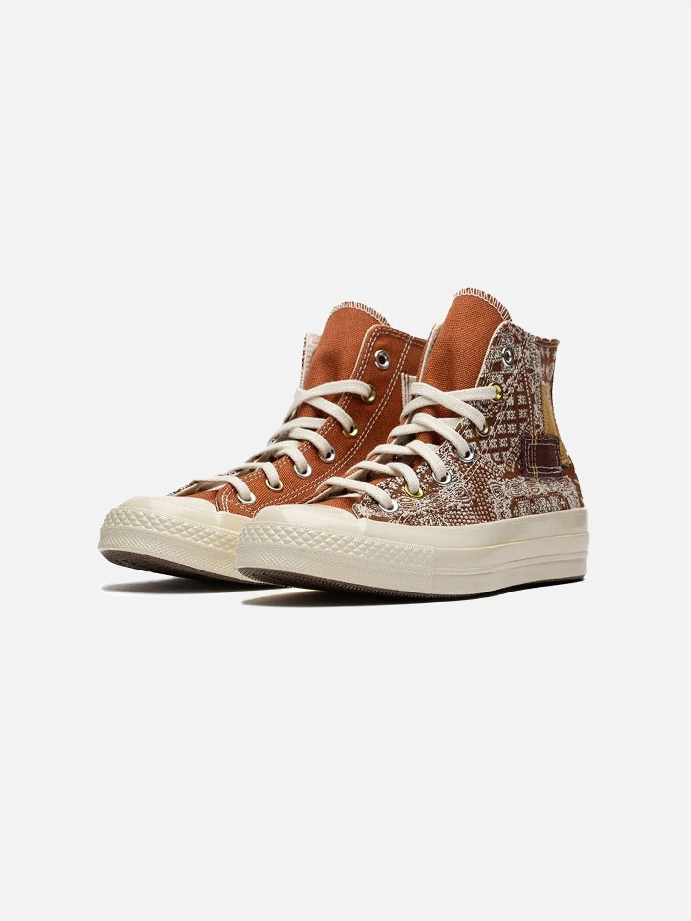 Chuck 70 Hi Patchwork - Brown