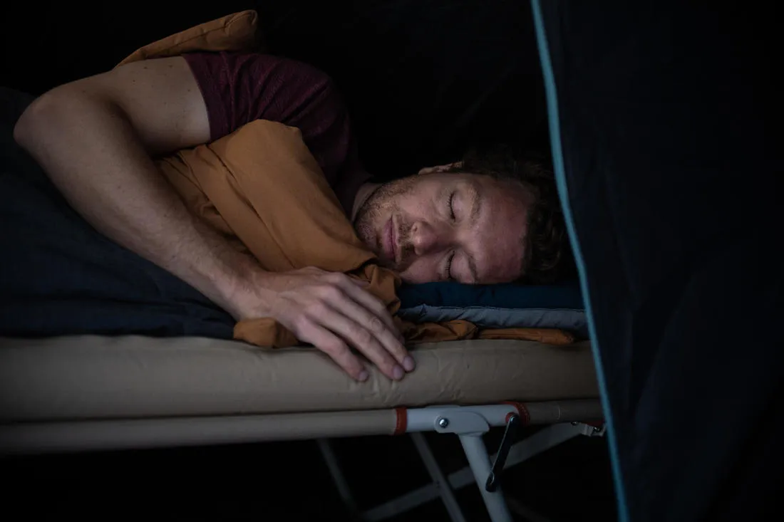 COTTON SLEEPING BAG FOR CAMPING - ARPENAZ 20° COTTON