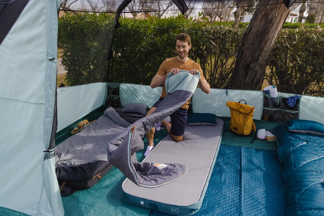 COTTON SLEEPING BAG FOR CAMPING - ARPENAZ 20° COTTON