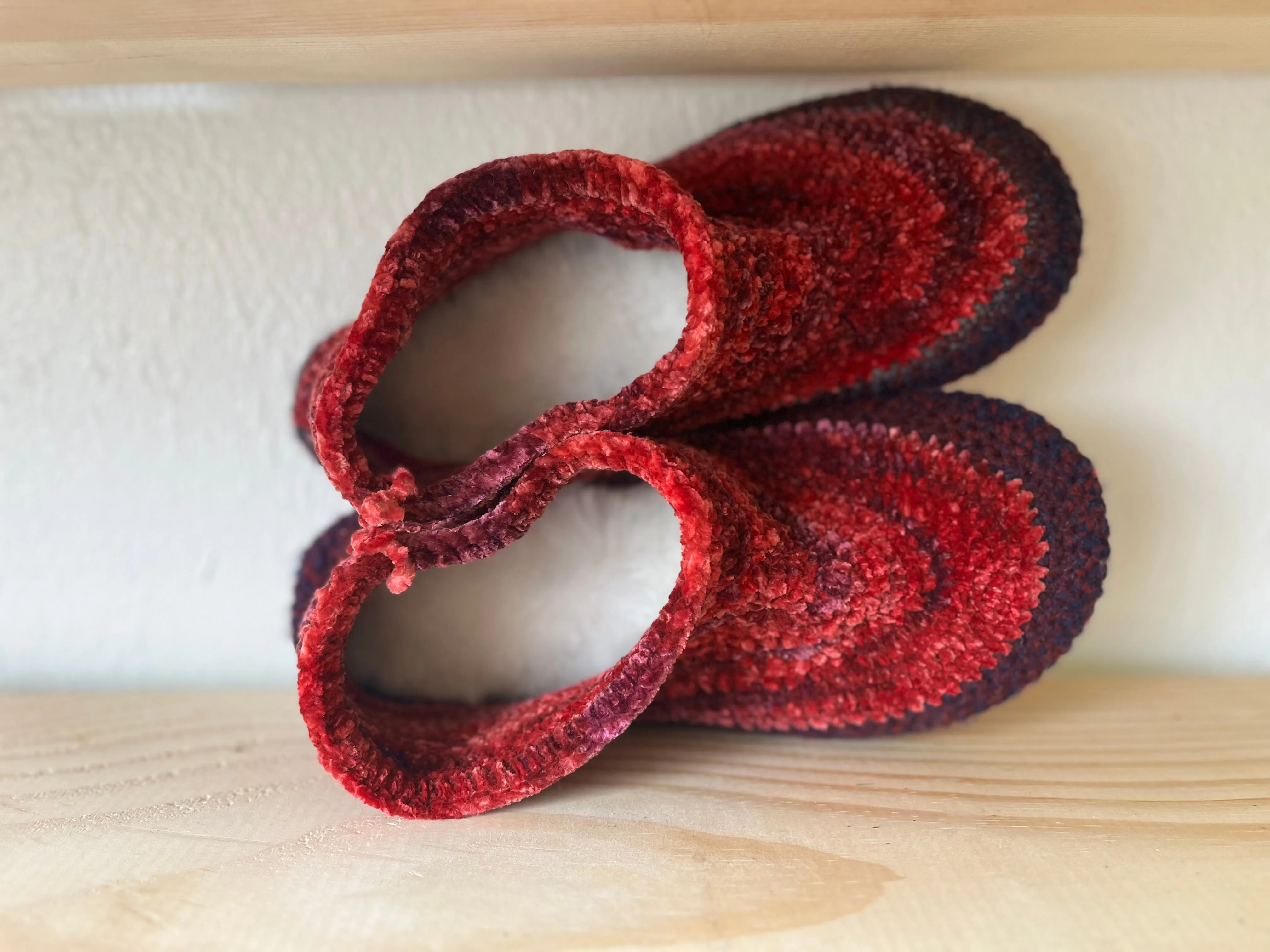 Cozy Crochet, Leather Bottom, Sheepskin Slippers