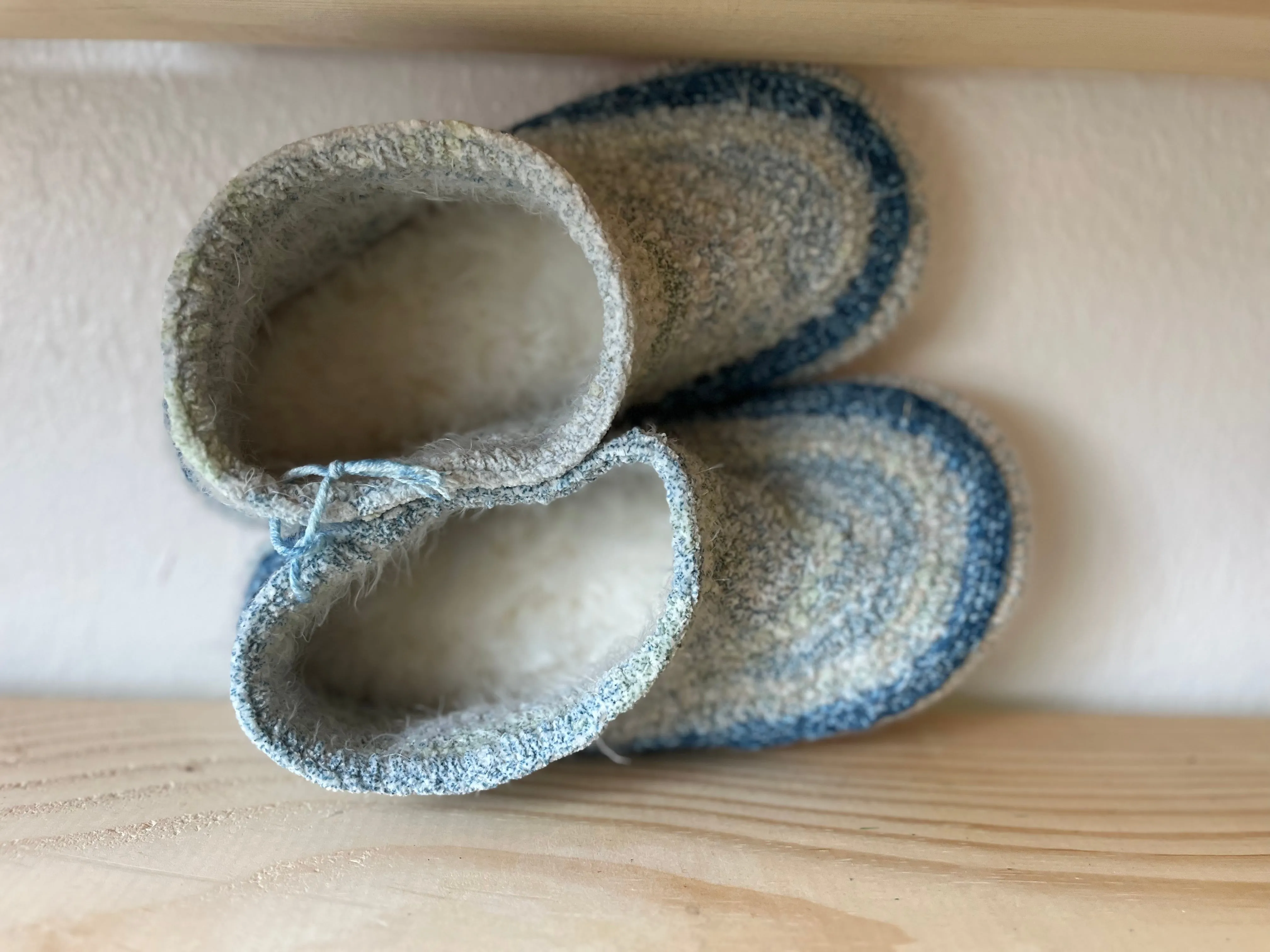 Cozy Crochet, Leather Bottom, Sheepskin Slippers