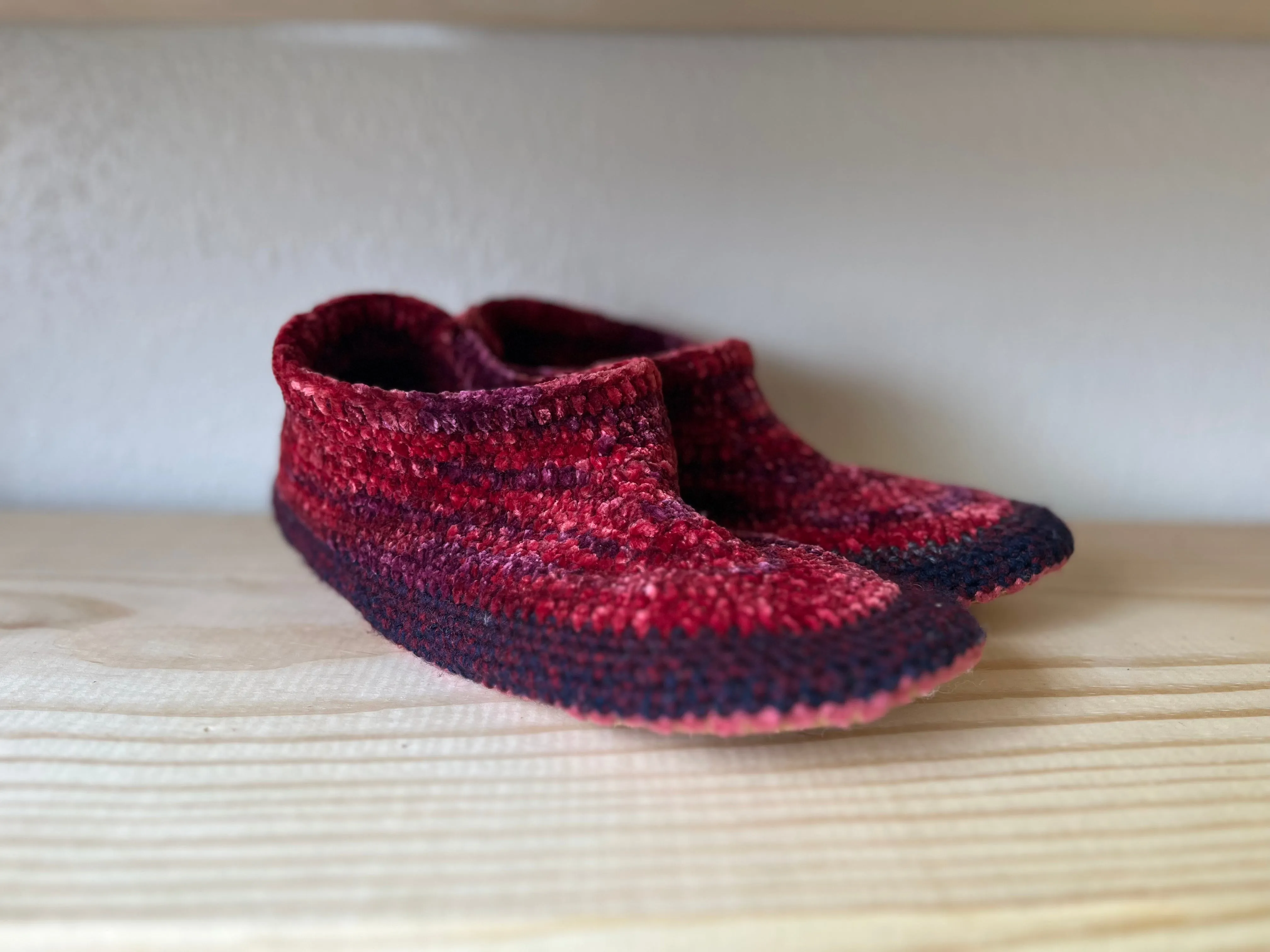 Cozy Crochet, Leather Bottom, Sheepskin Slippers