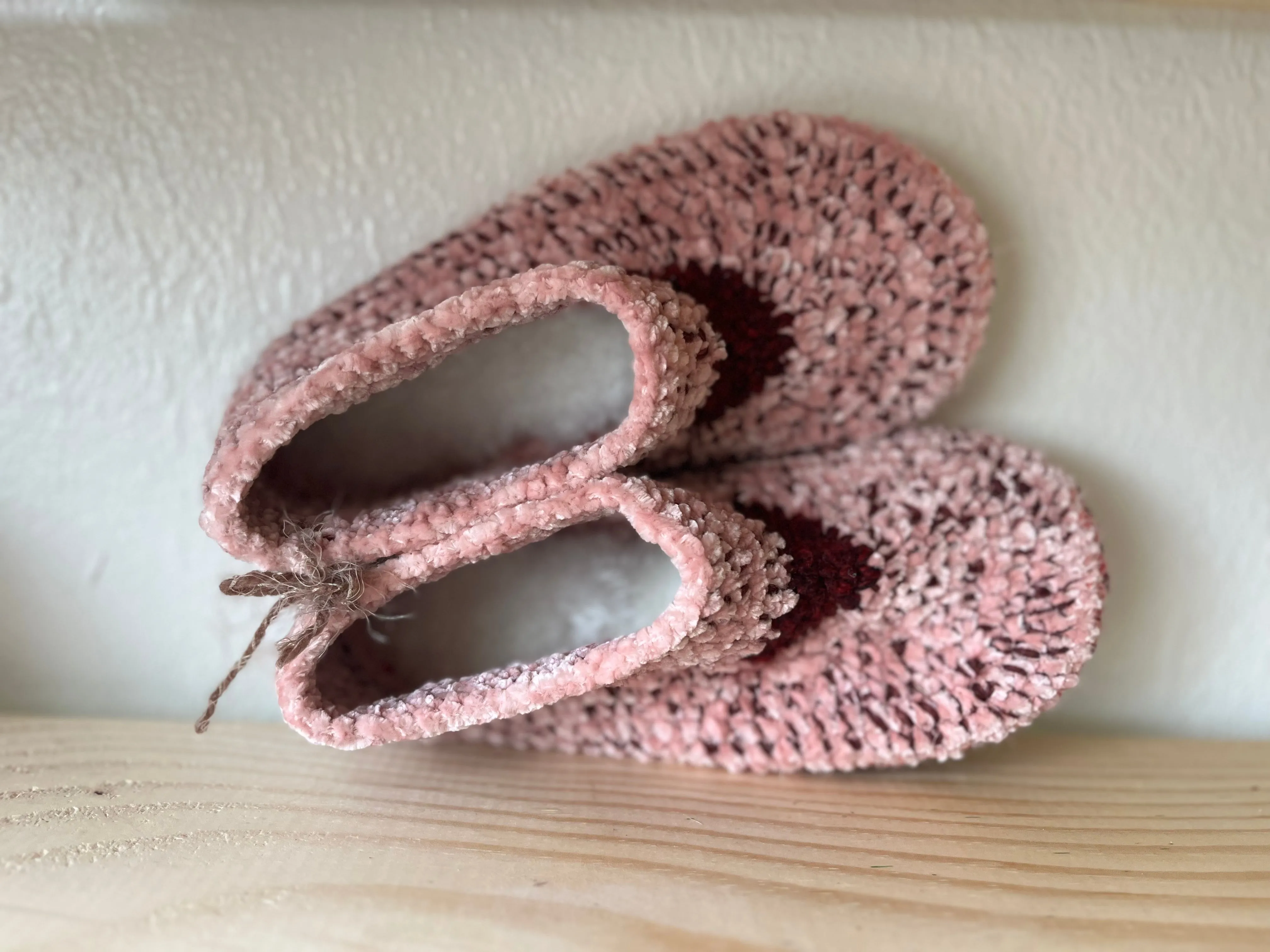 Cozy Crochet, Leather Bottom, Sheepskin Slippers