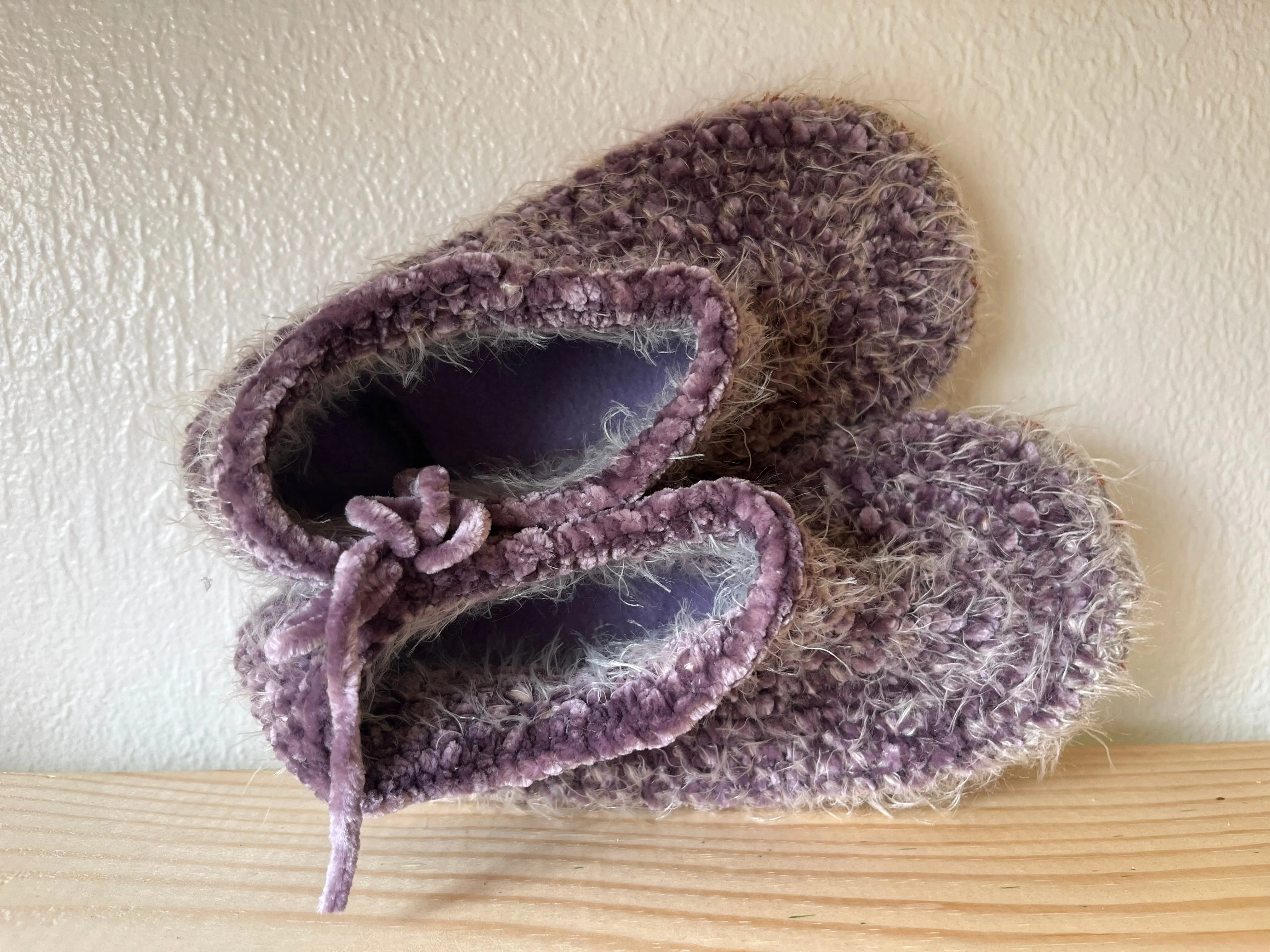 Cozy Crochet, Leather Bottom, Sheepskin Slippers