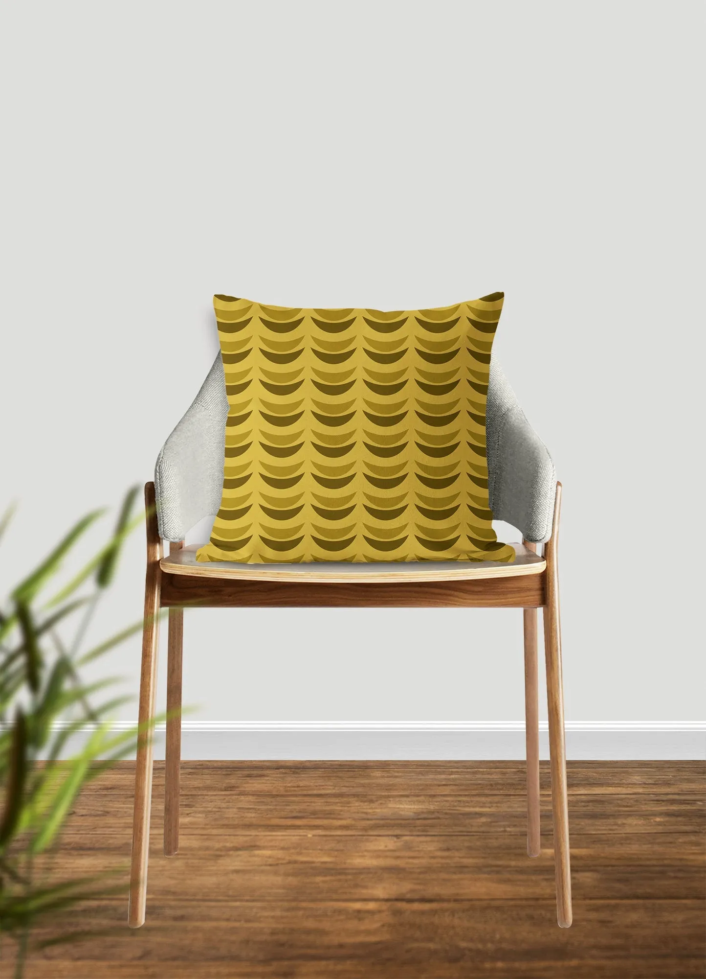 Crescent moon pillow, yellow moons, mid century, boho modern pillow, Interior decor, home decor, pillow cover and insert, accent pillow
