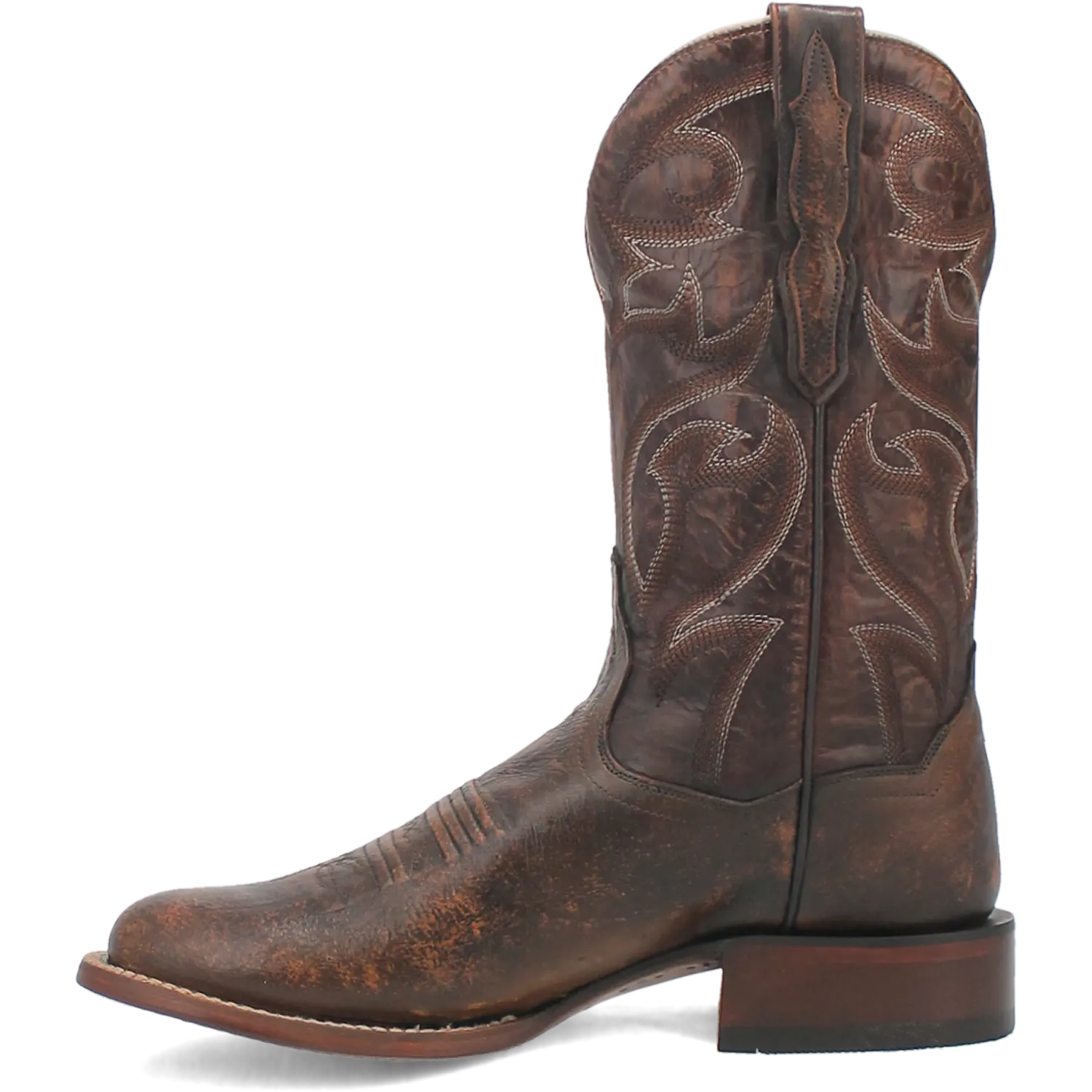 Dan Post Cognac/Brown Clyde Smooth Ostrich Round Toe Boots for Men