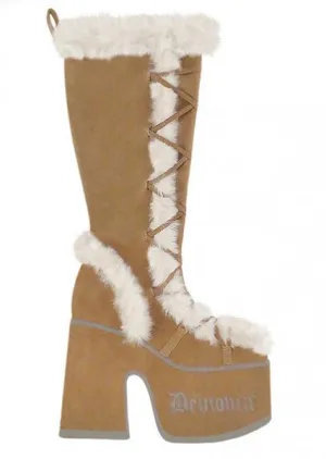Demonia Cam-311 Inspired Christmas Boot Stocking - Camel