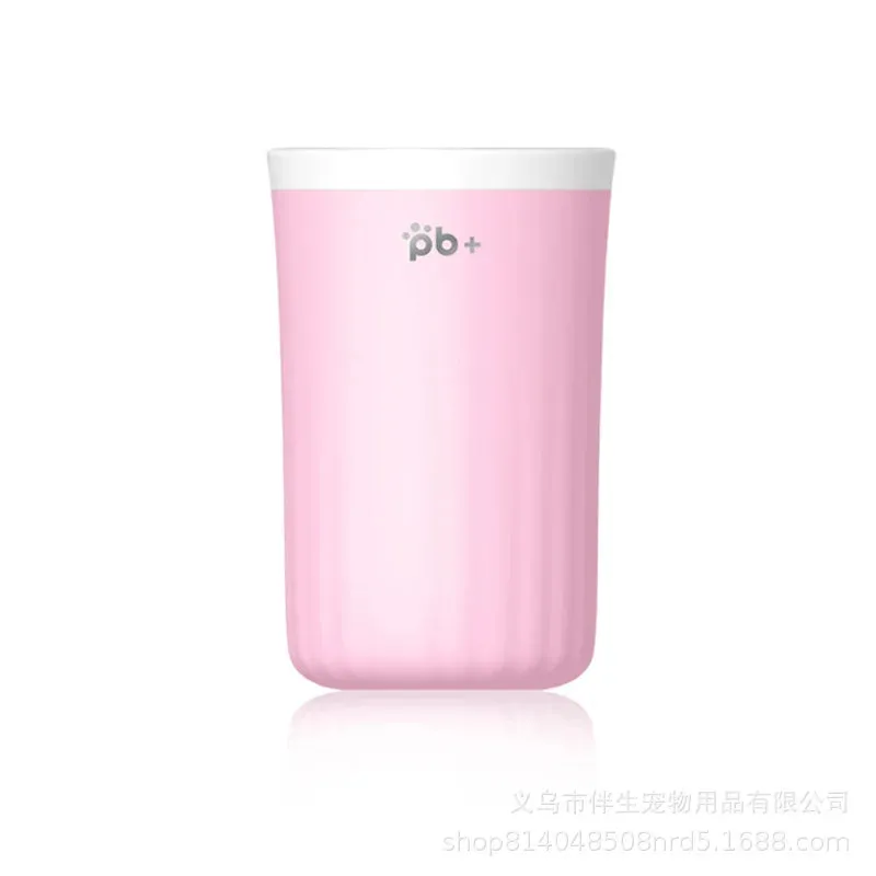 Dog Paw Cleaner Cup with Soft Silicone Brush for All Dog Sizes