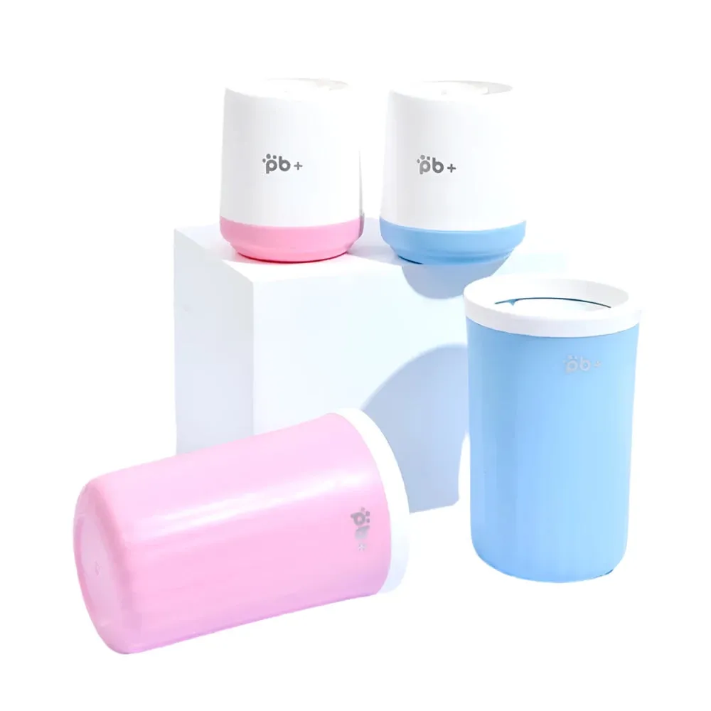 Dog Paw Cleaner Cup with Soft Silicone Brush for All Dog Sizes