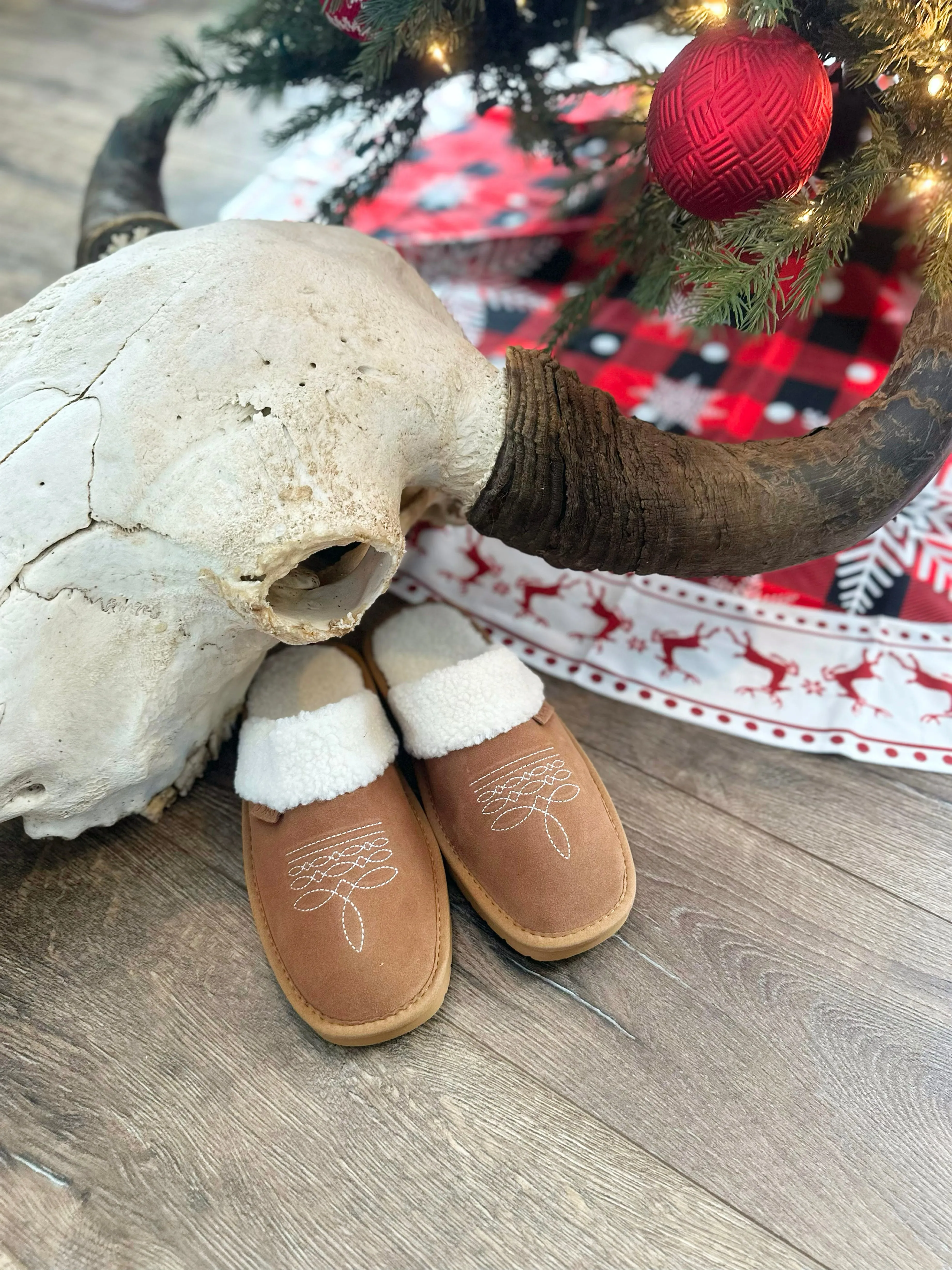 Dolly Bootstitch Slippers - Fawn
