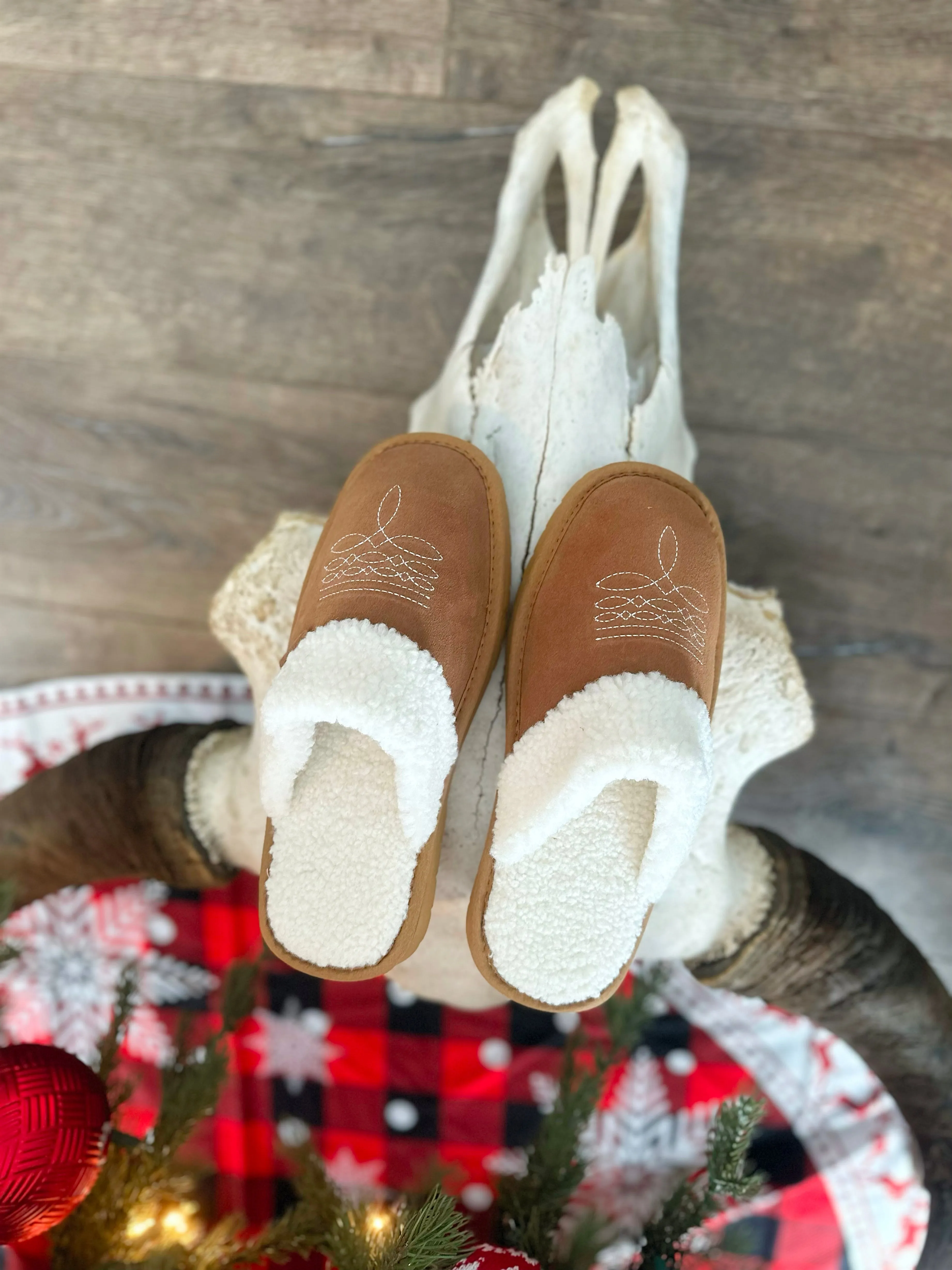 Dolly Bootstitch Slippers - Fawn