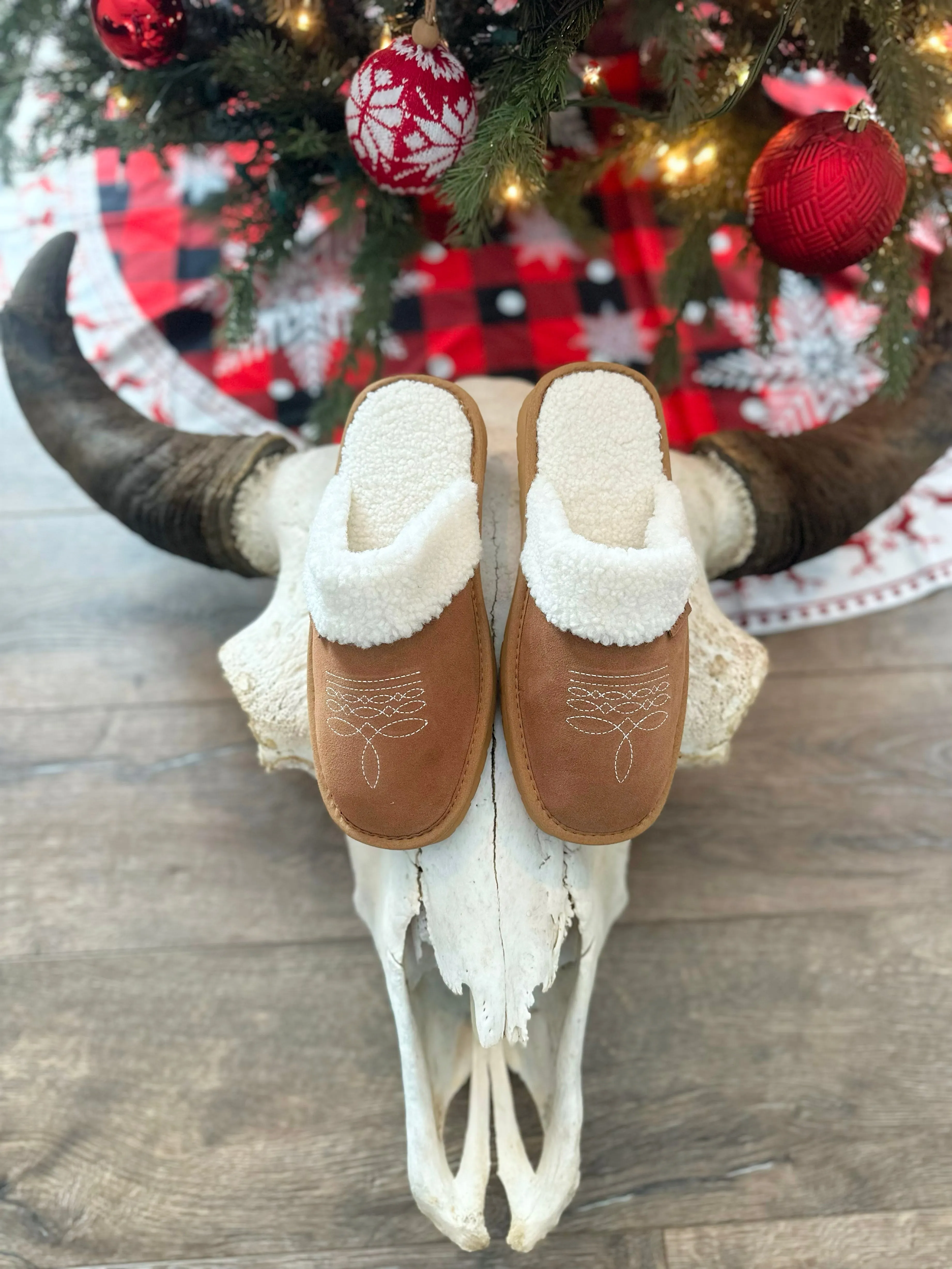 Dolly Bootstitch Slippers - Fawn