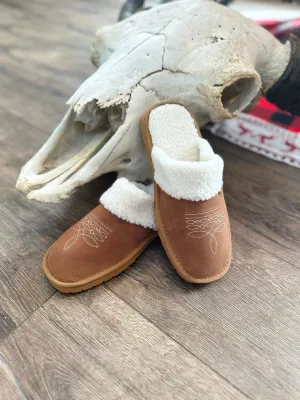 Dolly Bootstitch Slippers - Fawn