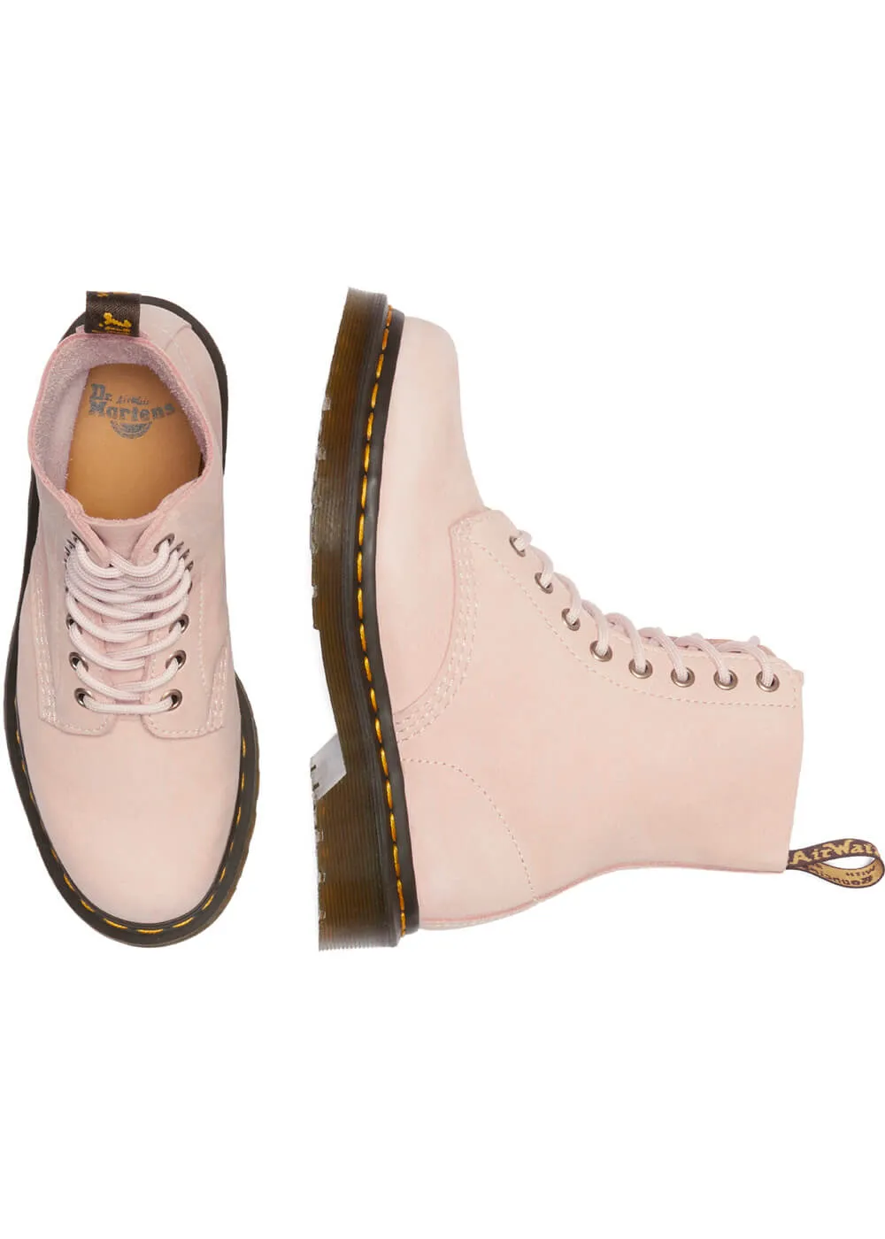 Dr. Martens 1460 Pascal Virginia Soft Leather Boots Powder Pink