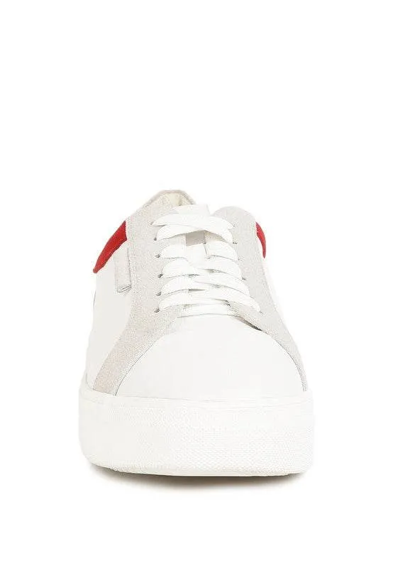 Endler Color Block Leather Sneakers