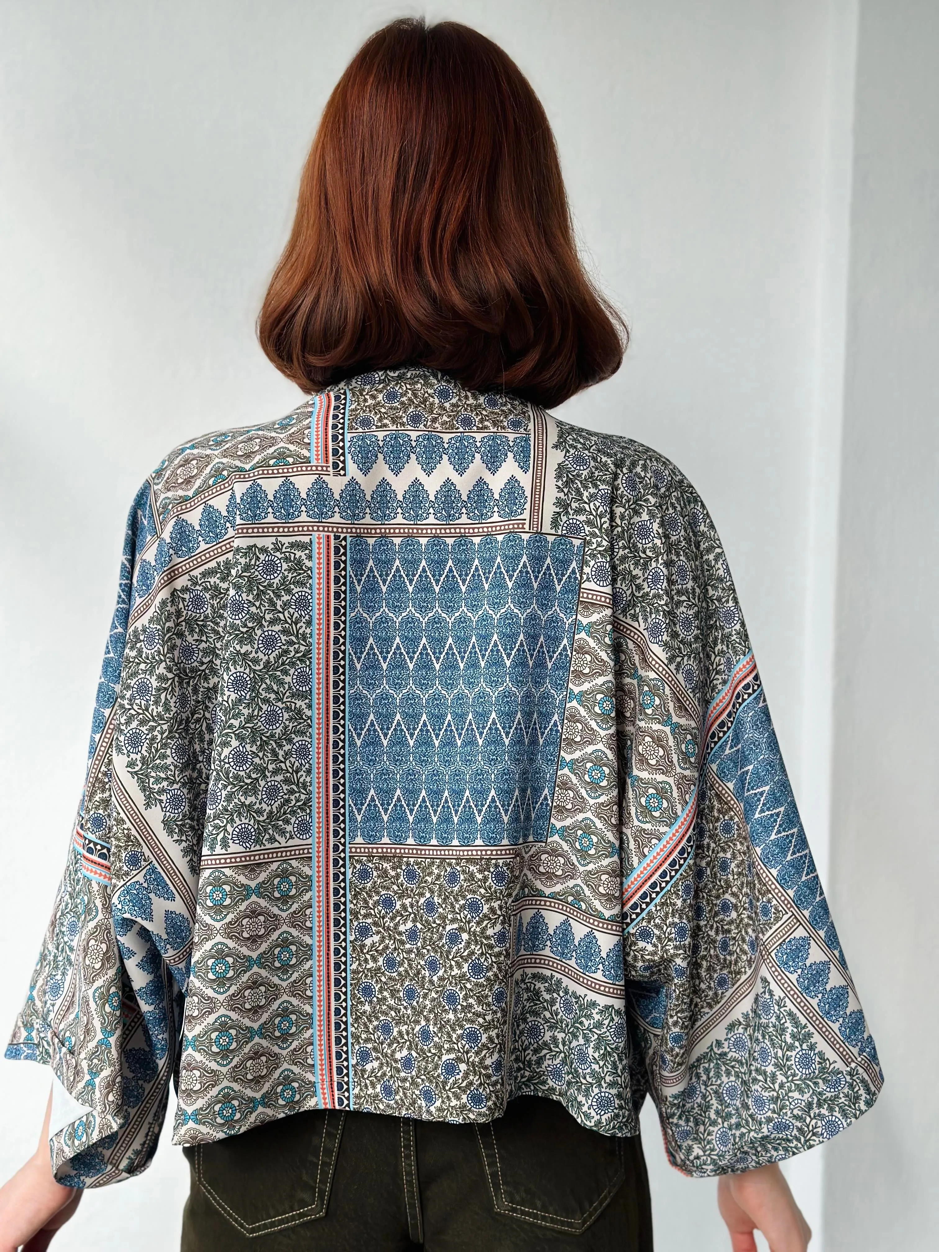 Enigma in Indigo Mini Kimono