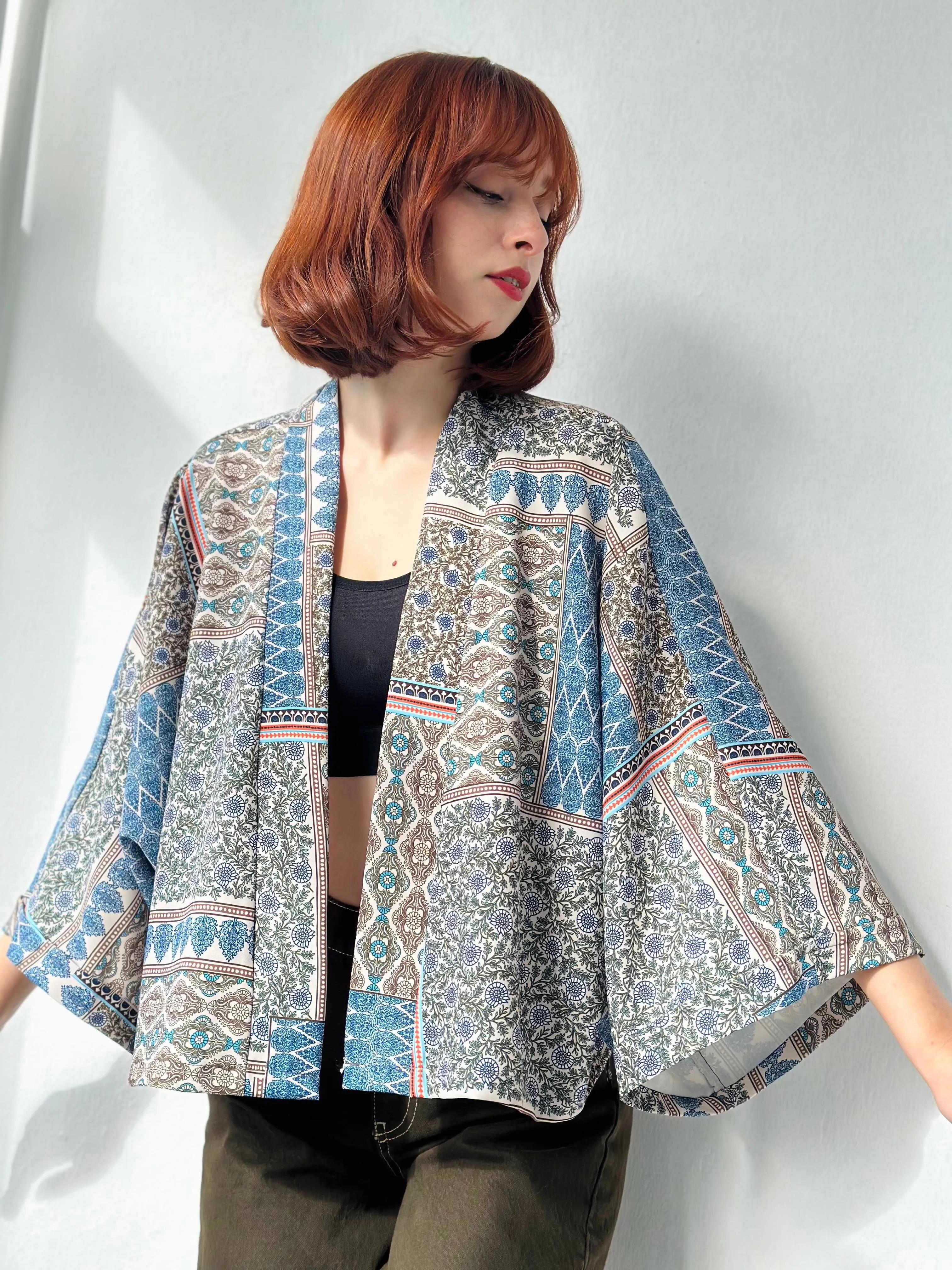 Enigma in Indigo Mini Kimono