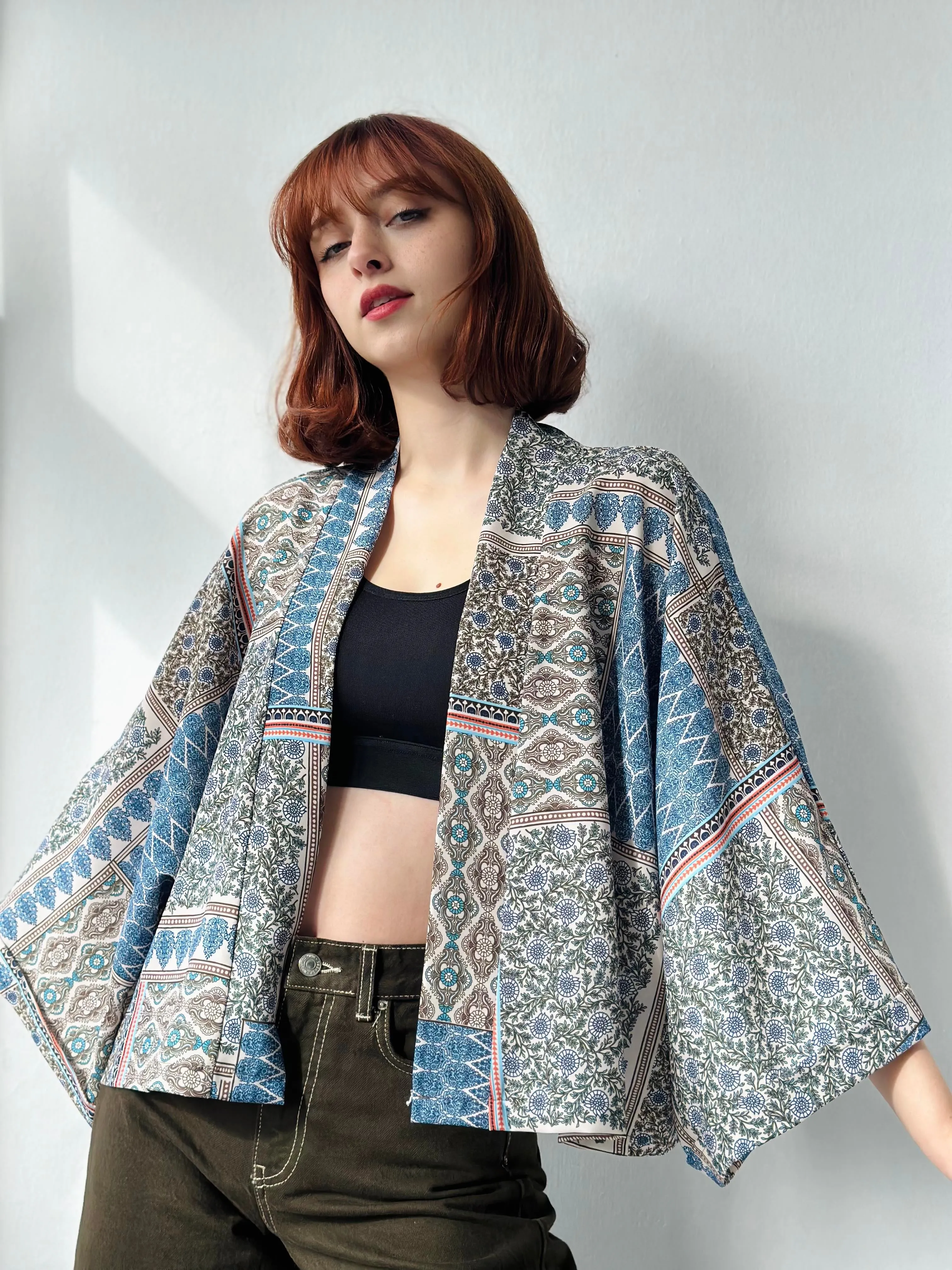 Enigma in Indigo Mini Kimono