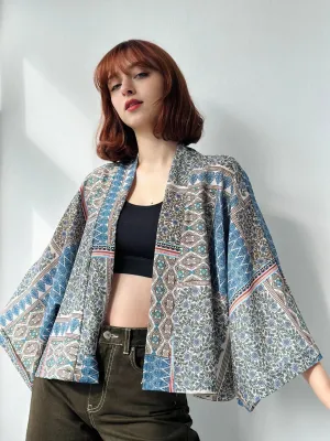 Enigma in Indigo Mini Kimono