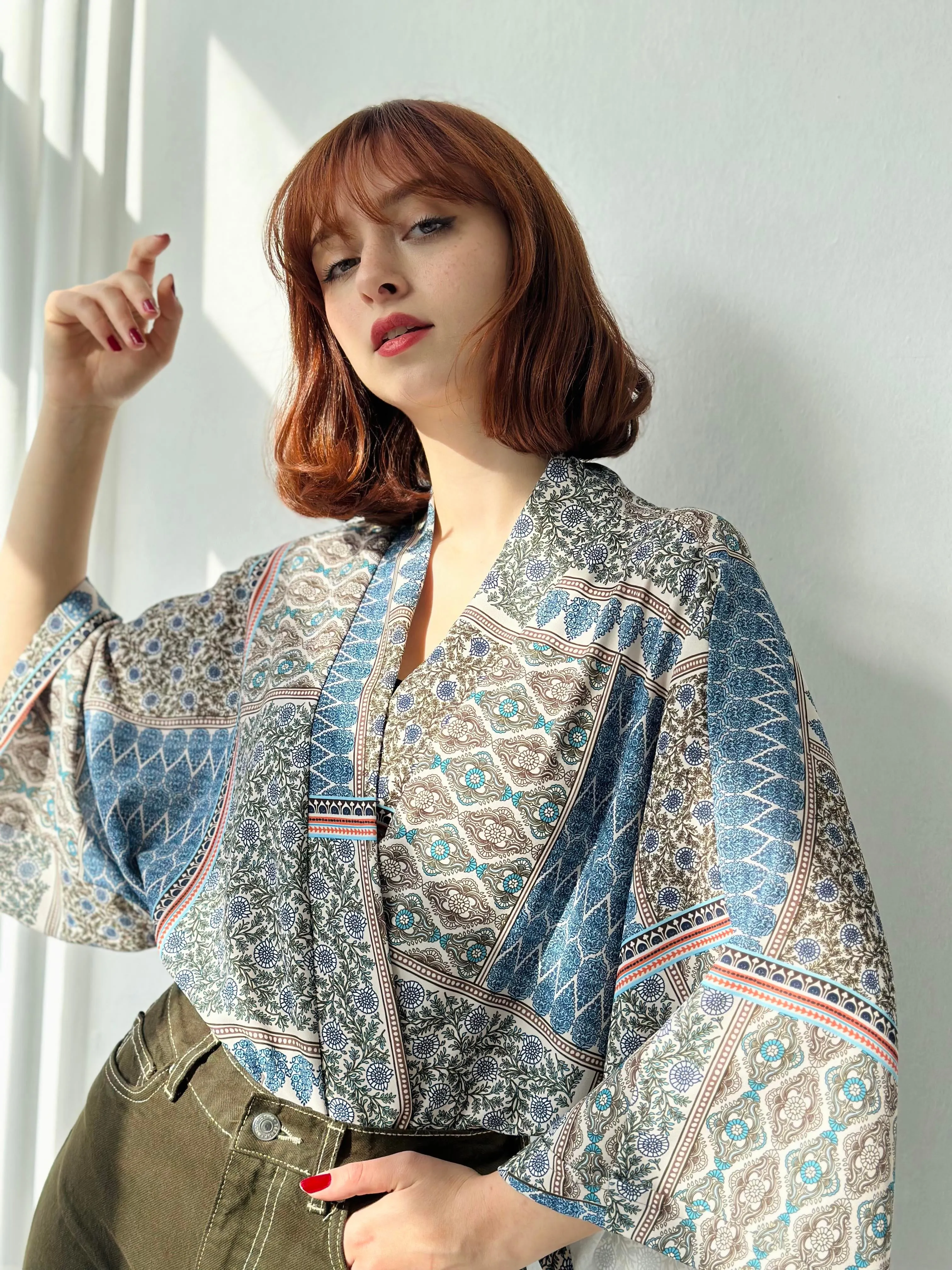 Enigma in Indigo Mini Kimono