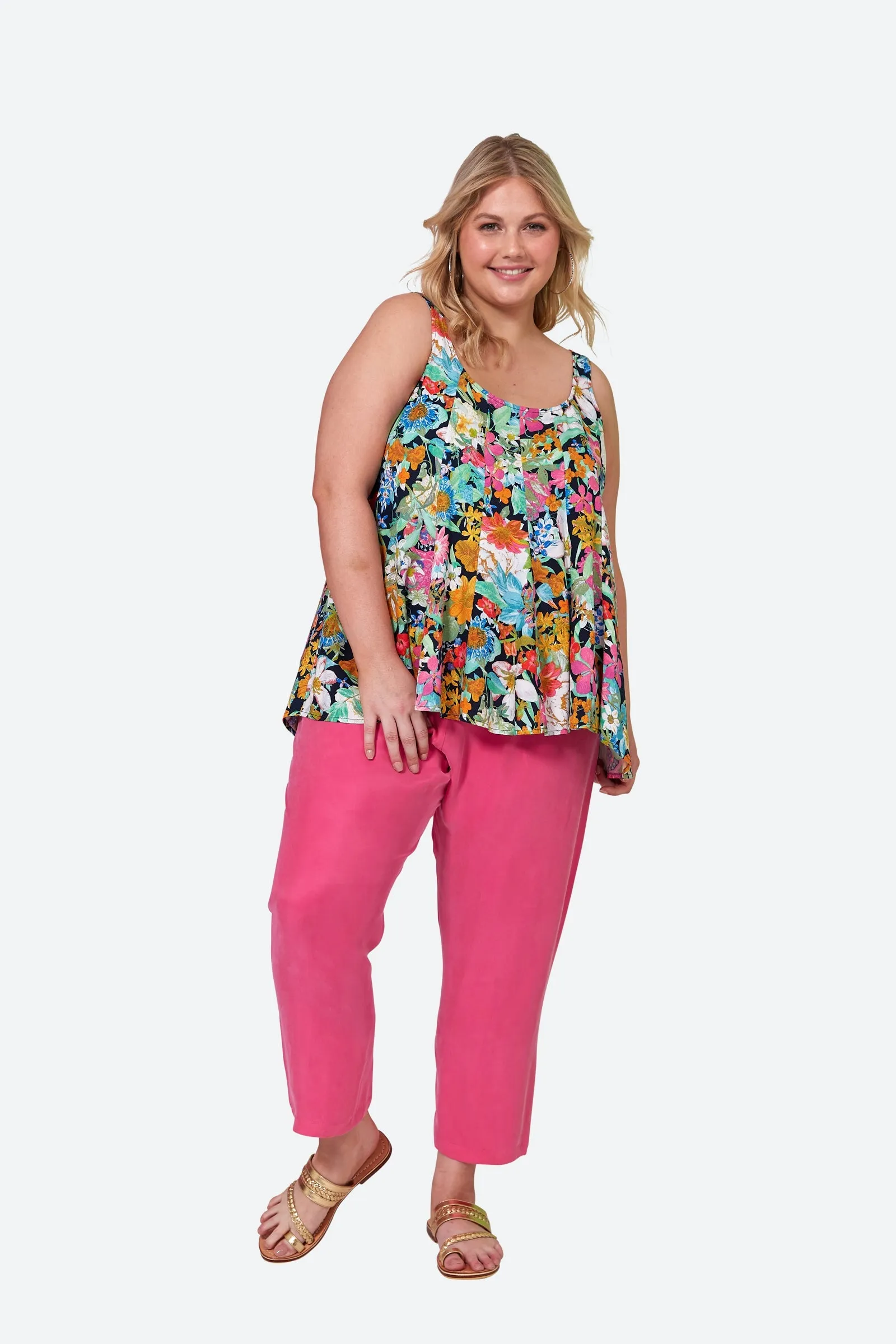 Esprit Tank - Navy Flourish