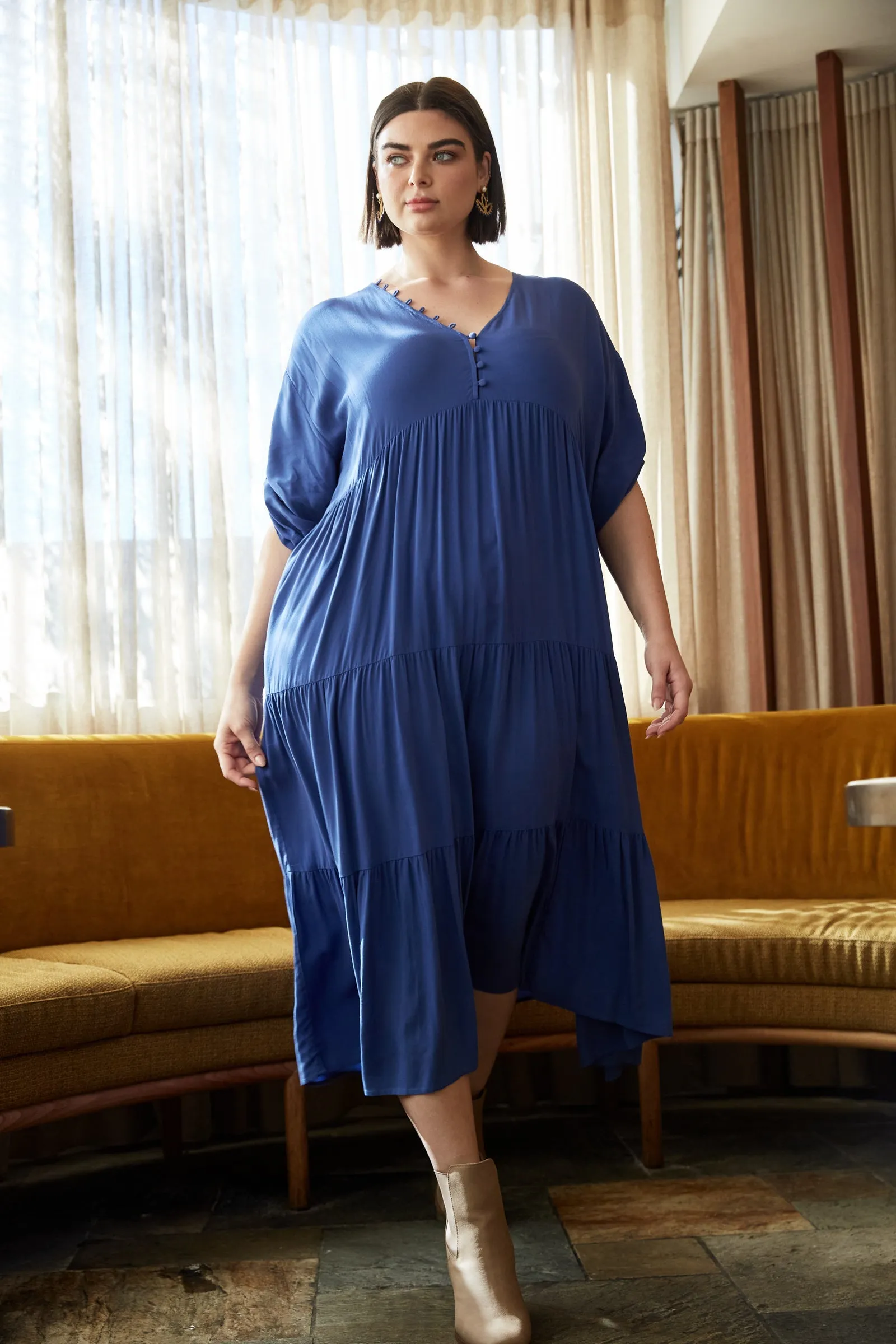 Euphoria Button Maxi - Azure