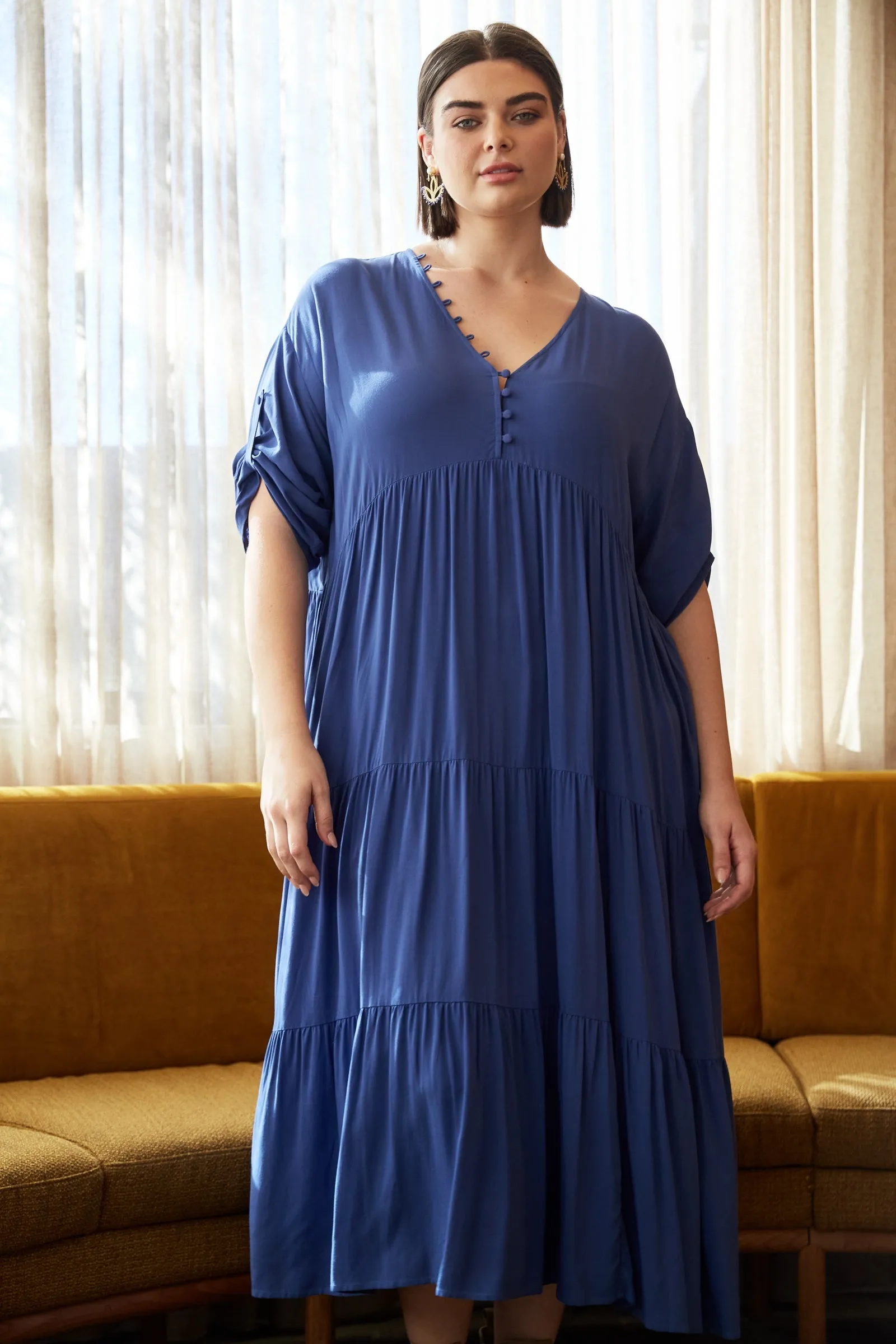 Euphoria Button Maxi - Azure