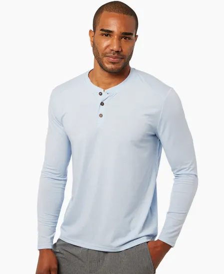 Fair Harbor Seabreeze Henley - Blue Glow