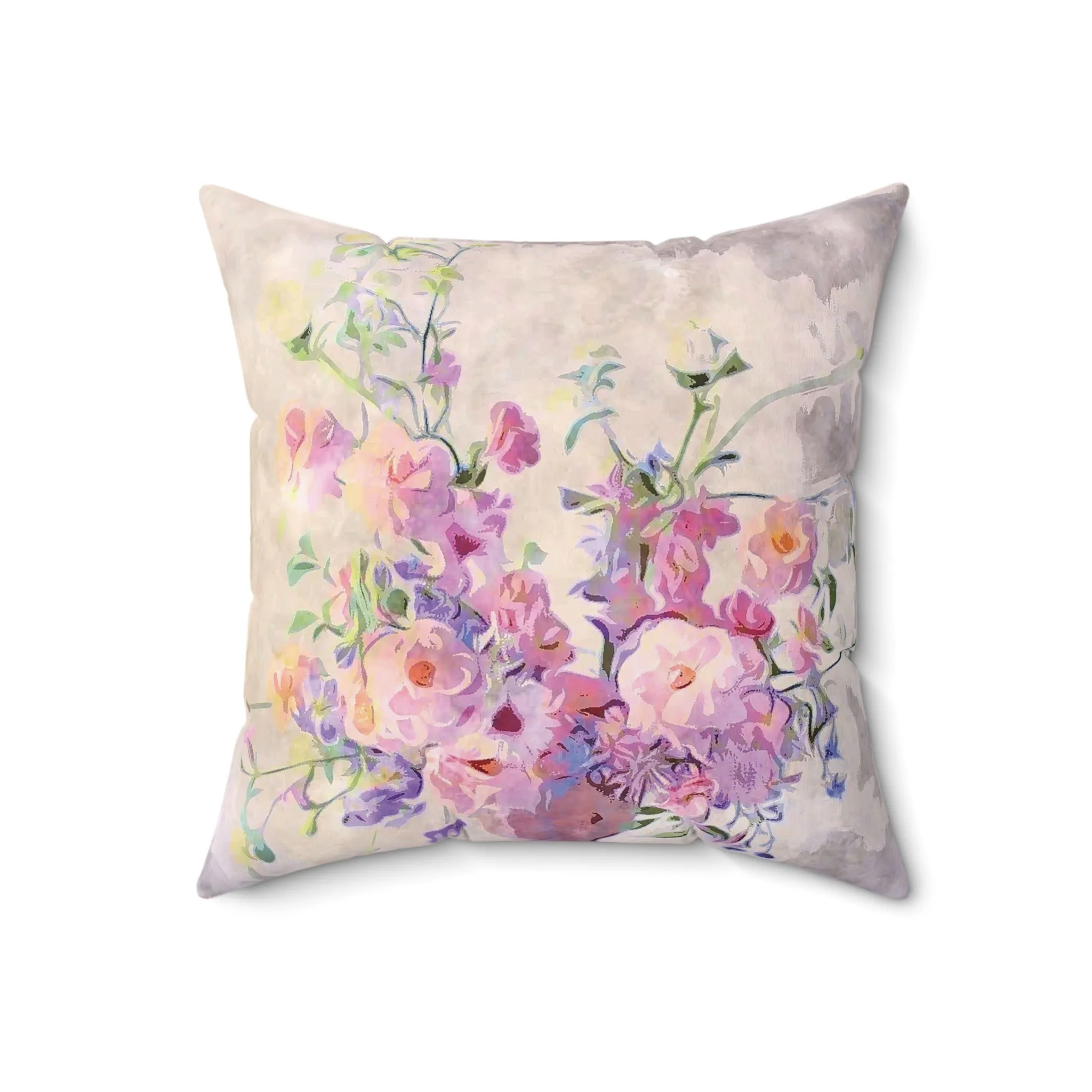 Faux Suede Square Pillow