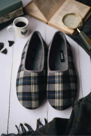 Felt Check Slippers