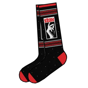 Finger Snap Woven Socks