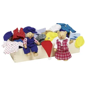 Flexible Puppets - Bear Dress-up Box Wooden Toys