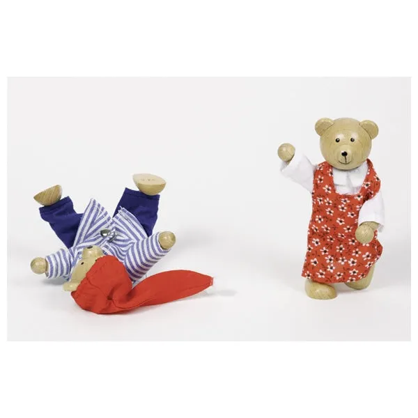 Flexible Puppets - Bear Dress-up Box Wooden Toys