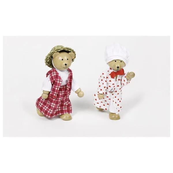 Flexible Puppets - Bear Dress-up Box Wooden Toys