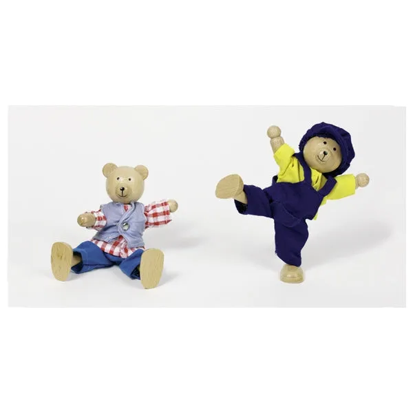 Flexible Puppets - Bear Dress-up Box Wooden Toys