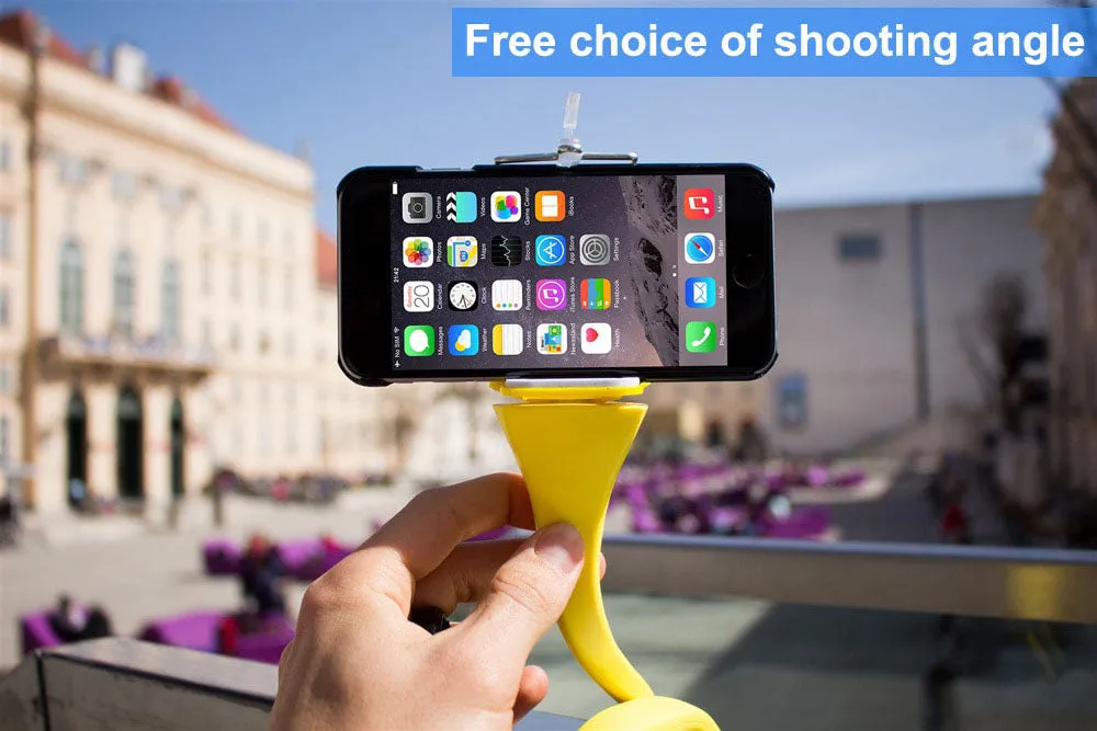 Flexible Selfie Stick Monopod Wireless Bluetooth Holder