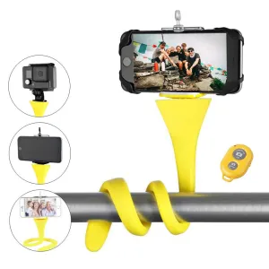Flexible Selfie Stick Monopod Wireless Bluetooth Holder