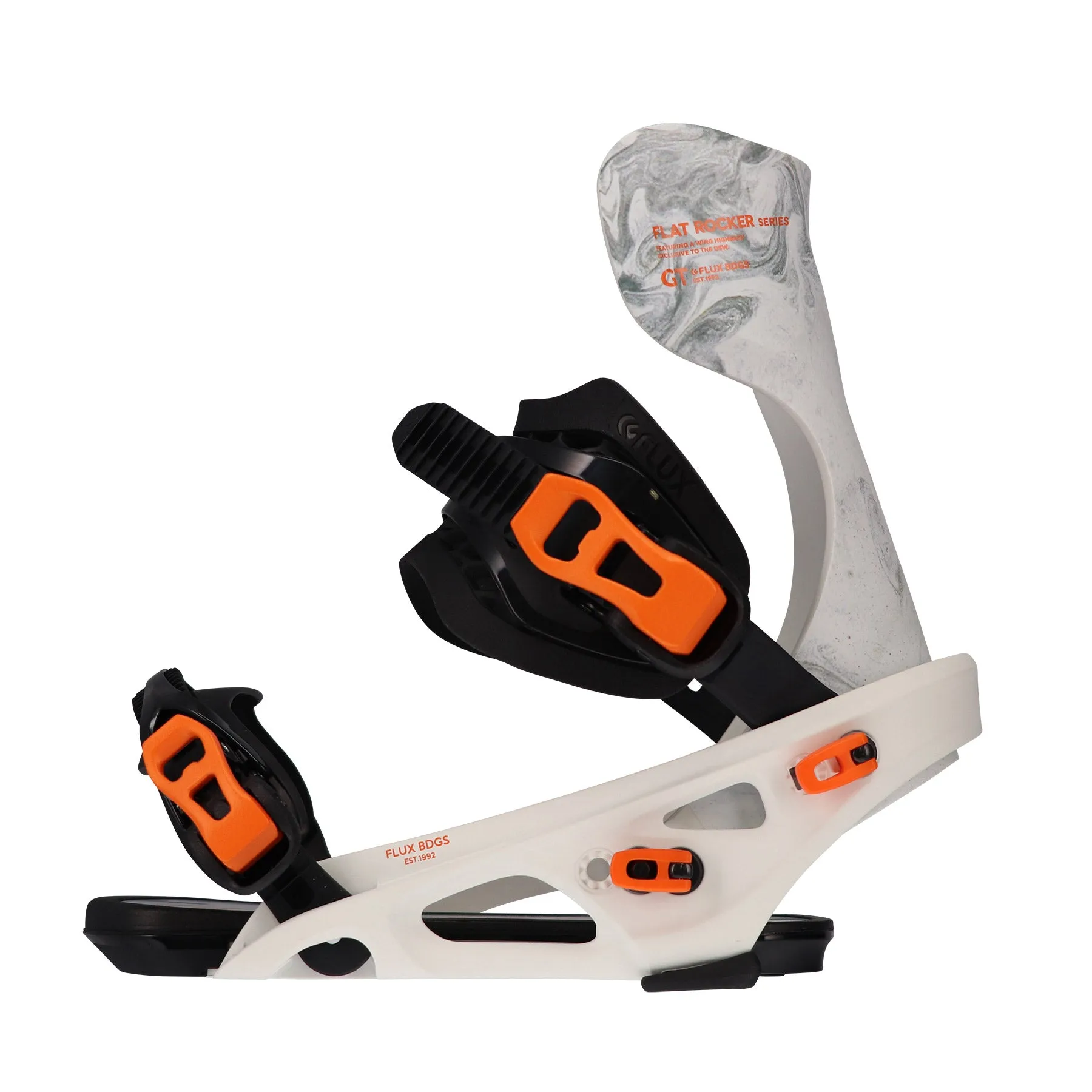 Flux GT Snowboard Bindings Mens White