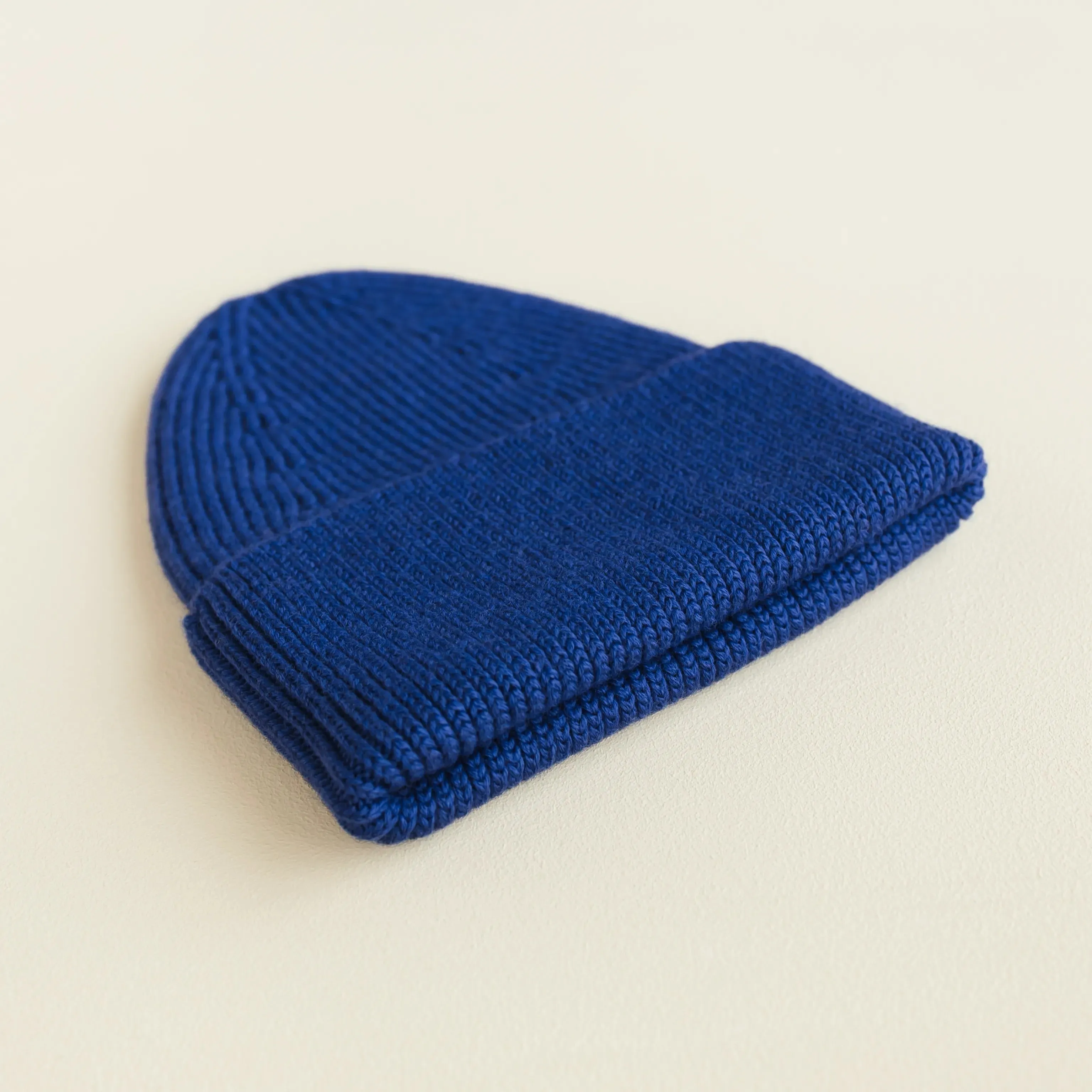 Fonzie Merino Wool Beanie (Cobalt)