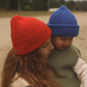 Fonzie Merino Wool Beanie (Cobalt)