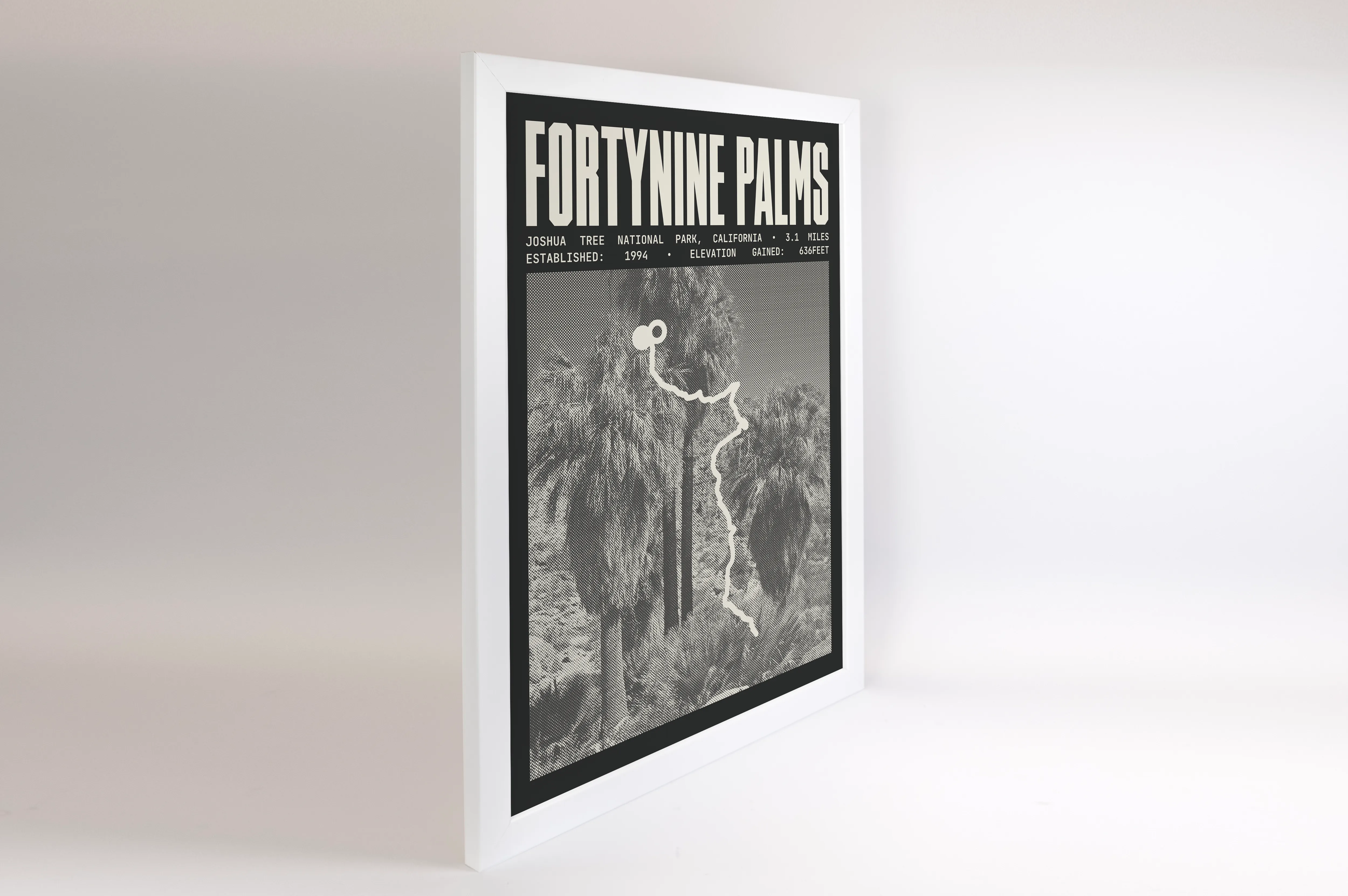 Fortynine Palms Oasis Trail Poster | Joshua Tree National Park Prints