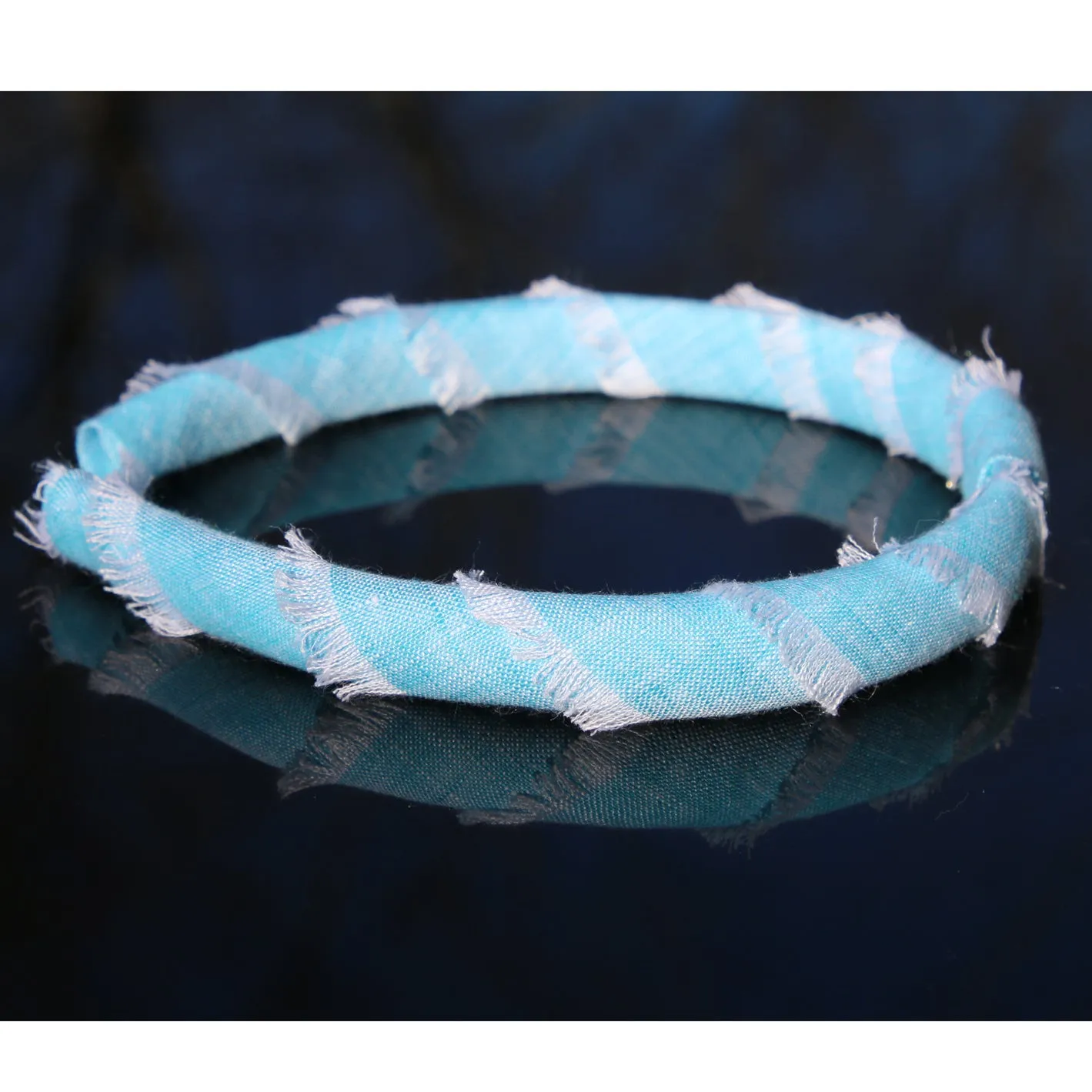 Frayed Seaside Linen Headband / Multiple Colors