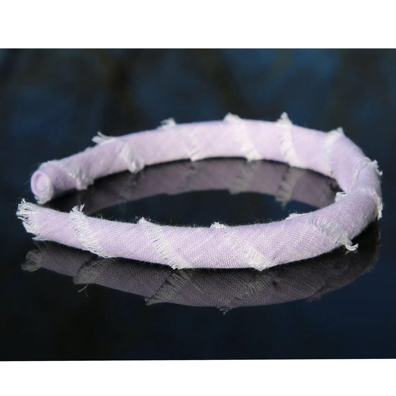 Frayed Seaside Linen Headband / Multiple Colors