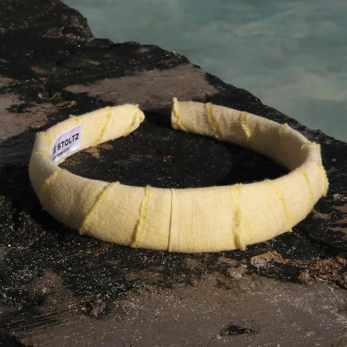 Frayed Seaside Linen Headband / Multiple Colors