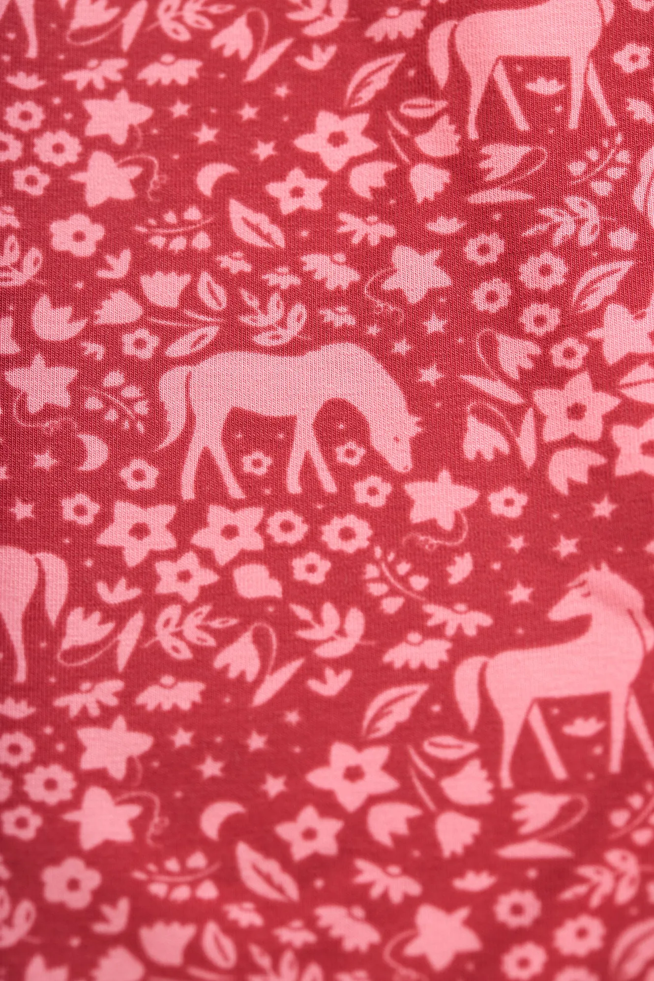 Frugi Libby Leggings, Guava Wild Ponies, horse Leggings- Organic Cotton-Children's Clothing